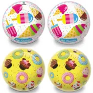 Gumijasta žoga s sladolednim ali krofnim vzorcem 14cm - Mondo Toys