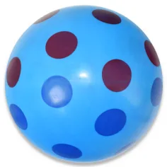 Gumijasta žoga z barvnimi pikicami 22 cm slika 2