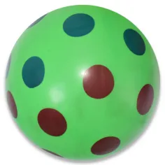 Gumijasta žoga z barvnimi pikicami 22 cm slika 3