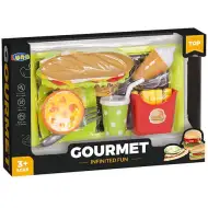 Gurmanski sendvič bar meni s pladnjem