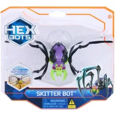 Hex Bots: Skitter Bot interaktivni robot-pajek – zeleno-vijolična - Spin Master