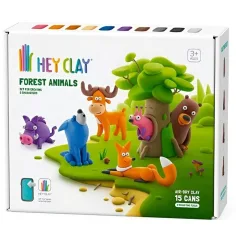 Hey Clay: Velik set za modeliranje s telefonsko aplikacijo - Gozdni živali