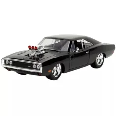 Hitri in besni: 1970 Dodge Charger kovinski avtomobilski model z Dom figurico 1/24 - Simba Toys slika 2