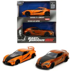 Hitri in besni: Toyota FT-1 Concept in Toyota GR Supra kovinska avto set – Jada Toys slika 1