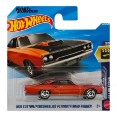 Hot Wheels: 1970 Prilagojen Plymouth Road Runner malenkost 1/64 - Mattel