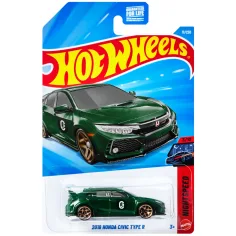 Hot Wheels: 2018 Honda Civic Type R zelena malenkost 1/64 – Mattel