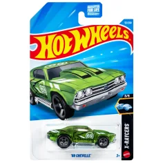 Hot Wheels: '69 Chevelle zeleno avto 1/64 - Mattel