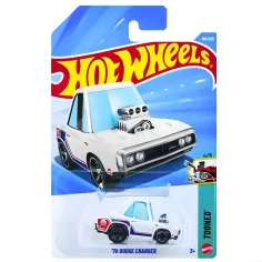 Hot Wheels: '70 Dodge Charger bel beli avto 1/64 - Mattel