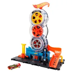 Hot Wheels: City igralni set Vulkanizerska delavnica s tremi kolesi – Mattel slika 3