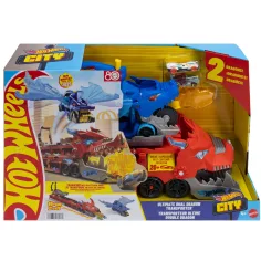 Hot Wheels City: Zmajski prevoznik avtomobilov - Mattel