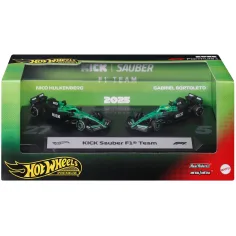Hot Wheels F1 Avto 2-pakiranje - Sauber: Hulkenberg + Bortoleto - Mattel