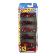 Hot Wheels Ferrari 5-delni set malih avtomobilov 1/64 – Mattel