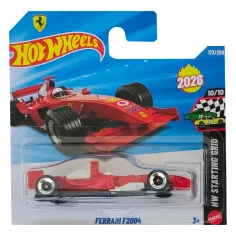 Hot Wheels: Ferrari F2004 avto 1/64 - Mattel