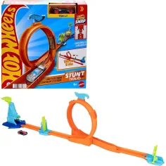 Hot Wheels: Kaskader začetni set - Loop Flag Finish igrača set - Mattel