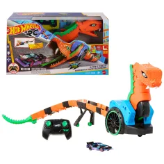 Hot Wheels: Let’s Race daljinsko vodena avtomobilska izstreljevalna kača z malim avtomobilom – Mattel slika 2
