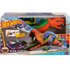 Hot Wheels: Let’s Race daljinsko vodena avtomobilska izstreljevalna kača z malim avtomobilom – Mattel slika 1