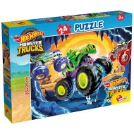 Hot Wheels monster tovornjaki 24-delni puzzle 35x25 cm - Lisciani