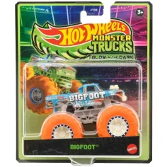 Hot Wheels Monster Trucks Bigfoot, kipečatena v temi, svetleča malenkost 1/64 - Mattel
