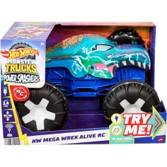 Hot Wheels Monster Trucks: Daljinski interaktivni Mega Wrex monster avto - Mattel slika 1
