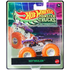 Hot Wheels Monster Trucks: Hotweiler majhen avtomobilček, ki sveti v temi 1/64 - Mattel