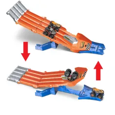 Hot Wheels Monster Trucks: Lovska proga s 2 malimi avtomobili - Mattel slika 4