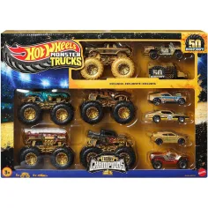 Hot Wheels Monster Trucks: Prvenstvena malčka multipack 11 kosov - Mattel