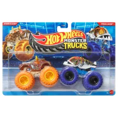 Hot Wheels Monster Trucks: Steer Clear vs Piran-Ahhh avto 2-delni paket 1/64 - Mattel
