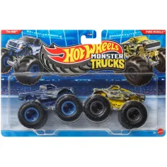 Hot Wheels Monster Trucks: The 909 proti Pure Muscle malih avtomobilov 2-delni paket 1/64 - Mattel