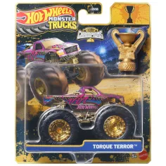 Hot Wheels Monster Trucks: Torque Terror prvak malih avtomobilov s pokalom 1/64 – Mattel slika 1