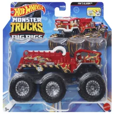 Hot Wheels Monster Trucks: Veliki tovornjaki HW 5 Alarm šestkolesna vozila 1:64 - Mattel