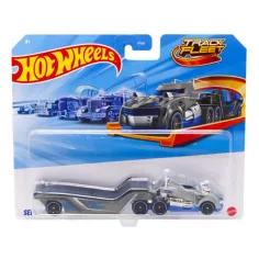Hot Wheels: Sivi tovorni avto Semi Twin Mill 1/64 – Mattel