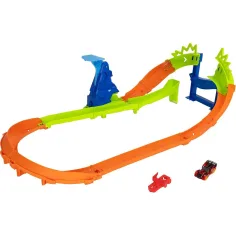 Hot Wheels: Športne dirkalne proge - Krog dirke z skakalnico - Mattel slika 2