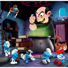 Hrupavi modri škratki dogodivščine 3x48kos supercolor puzzle - Clementoni slika 3