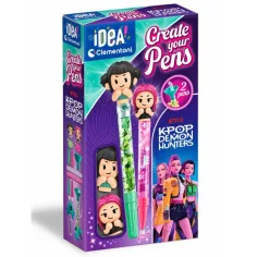 Idea Art Mini: K-Pop Demon Hunterji komplet za izdelavo svinčnikov Zoey in Mira - Clementoni