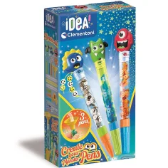 Ideja! Set za izdelavo pisalnih pripomočkov z pošastmi - Clementoni