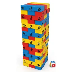 Igra jenga izgradnja barvitega stolpa Tačke na patrulji - Spin Master slika 2
