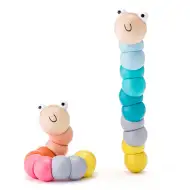 Igrača za dojenčke za razvoj spretnosti Barvit vrteči črv - Woodyland