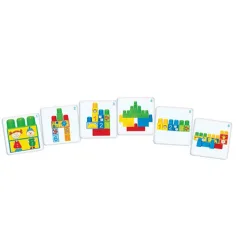 Igraj in uči se!: Poslušaj in zgradi! Gradbena igrača z razvojnimi karticami - D-Toys slika 2