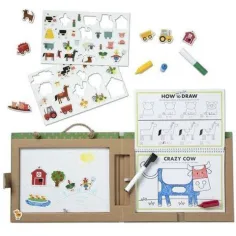 Izbrisljiv risalni in magnetni igralni komplet Kmetija - Melissa & Doug slika 2