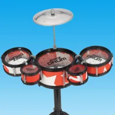Jazz Drum 6-delna rdeča igralna bobnarska oprema s stojalom slika 2