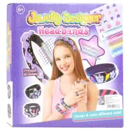 Jewelry Designer: Headbands Set za izdelavo naglavnih trakov z barvnimi biseri in dodatki