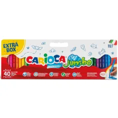 Jumbo 40kosni maxi flomaster set - Carioca