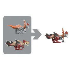 Jurassic World: Mayhem Mix-Ups DIY Mutantni dino Dilophosaurus - Mattel slika 2