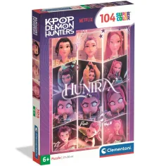K-Pop lovci demonov Huntrix SuperColor puzzle 104 kos – Clementoni