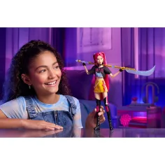 K-Pop Lovci demonov: Mira modna punčka z orožjem – Mattel slika 3