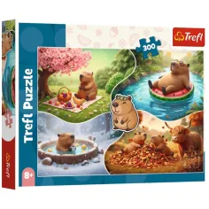 Kapibara 4 letni časi 300 delni puzzle – Trefl