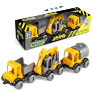Kid Cars 3-delni komplet delovnih strojev - Wader