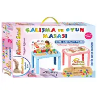 Kinetic Sand: Delovna miza za delo s plastelinom v 2 različnih barvah