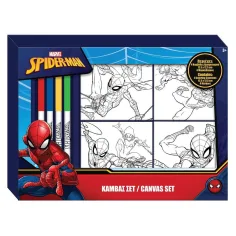 Spider-Man barvna platna komplet 4 kosov s flomastrom