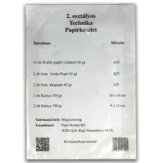 Komplet papirnatih pripomočkov za tehniko 18 kosov